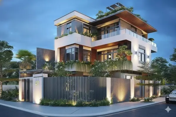 Bộ ảnh biệt thự phố hiện đại sang trọng đẹp mê hoặc ánh nhìn