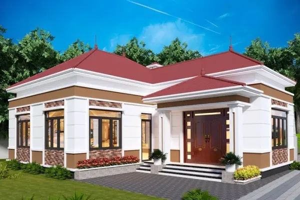 Mẫu nhà cấp 4 chữ L đẹp đa dạng phong cách cho mọi gia đình