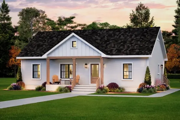 Thiết kế nhà cấp 4 hiện đại không gian mở cực kỳ thoáng