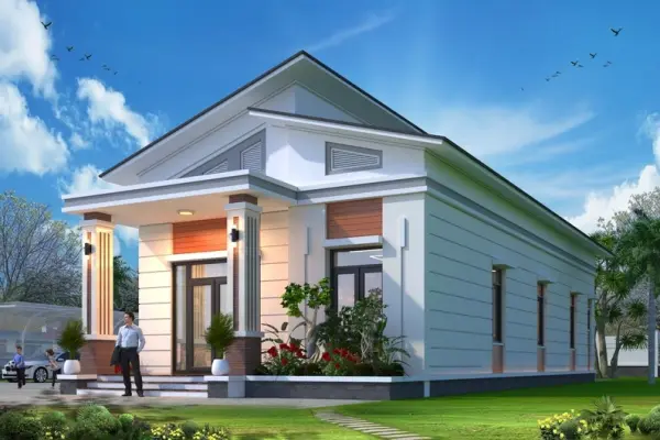 Tuyển tập mẫu nhà cấp 4 mái lệch hiện đại đủ công năng