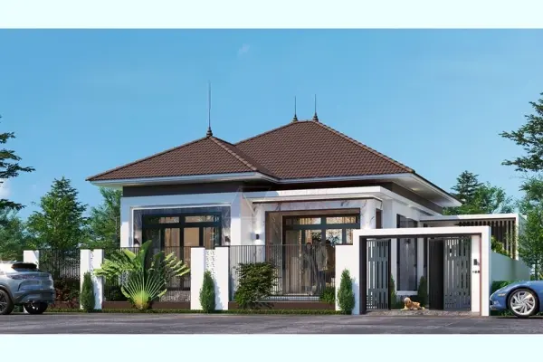 Gợi ý mẫu nhà cấp 4 mái nhật tiện nghi phù hợp mọi gia đình