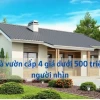 Khám phá những mẫu nhà vườn đẹp giá rẻ phù hợp với mọi gia đình