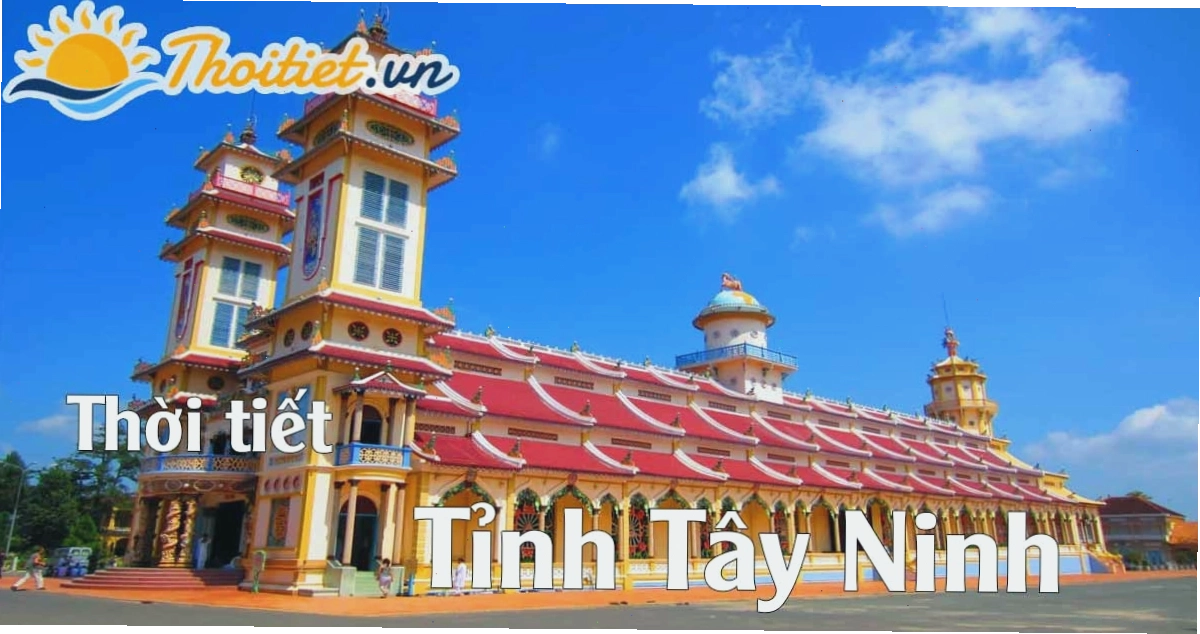 Bản đồ dự báo khí tượng khu vực tỉnh Tây Ninh với các chỉ số đo lường thực tế