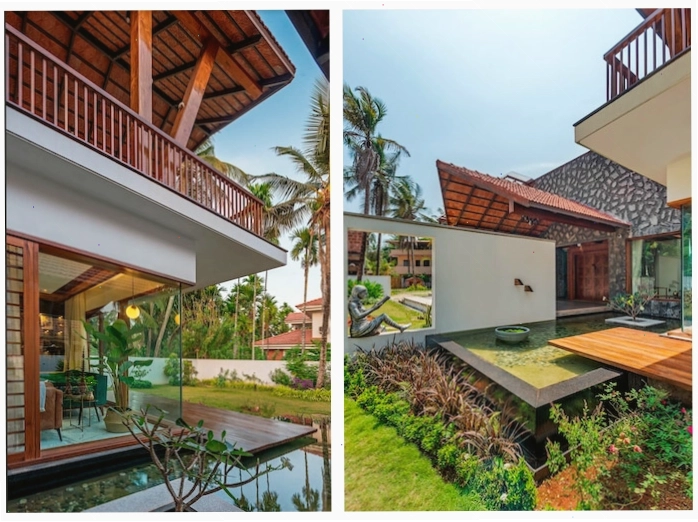 biệt thự nhà vườn 2 tầng ấn tượng