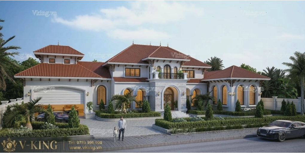 Biệt thự nhà vườn phong cách hiện đại với không gian xanh mát