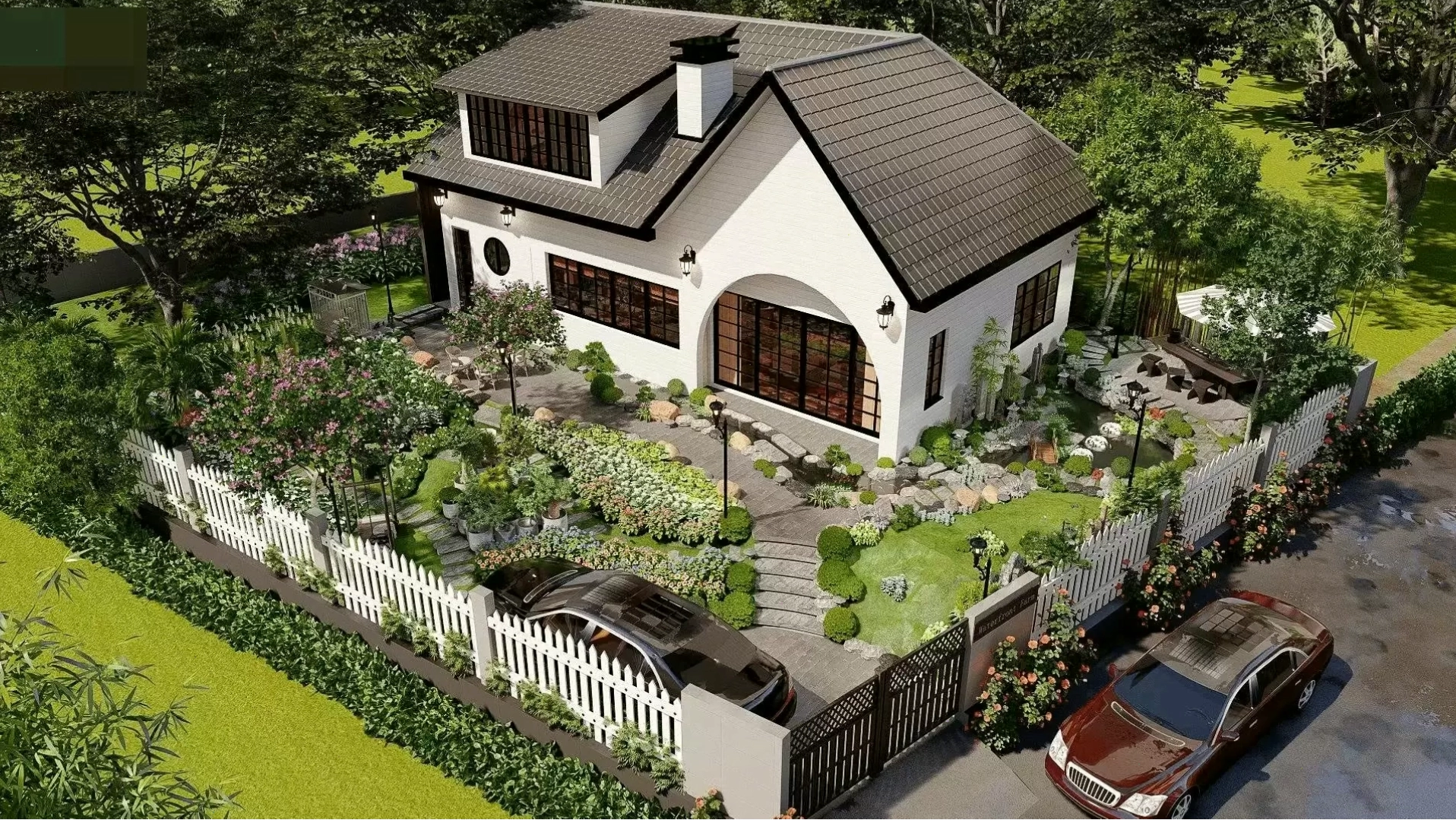 Đặc trưng của nhà vườn với không gian xanh và kiến trúc mở
