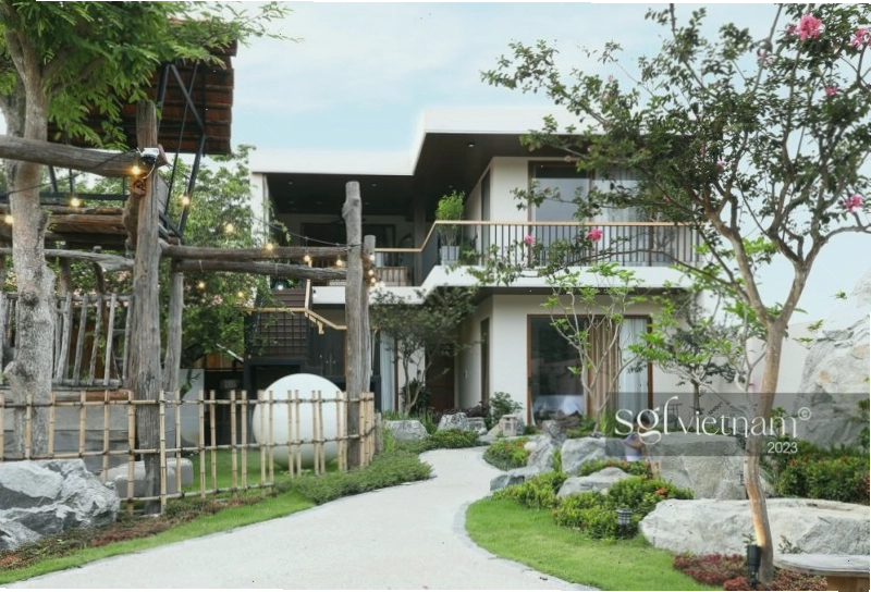 Dự án thiết kế quán cafe sân vườn Hồ Cốc Coffee Safari với không gian xanh mát và kiến trúc độc đáo