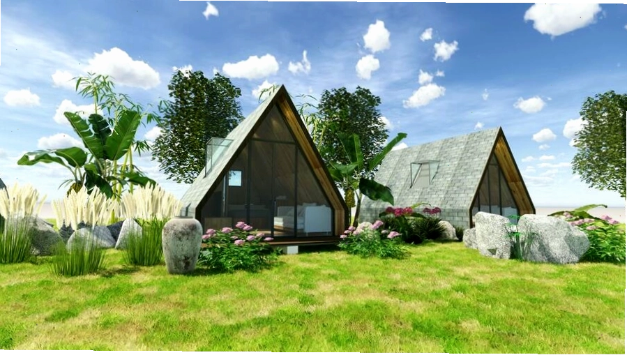 Homestay nhà vườn nội thất đơn giản nhưng view đẹp