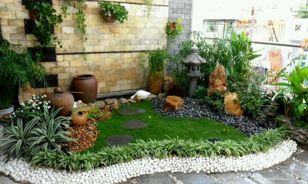 Kết hợp cây xanh tạo không gian mát mẻ