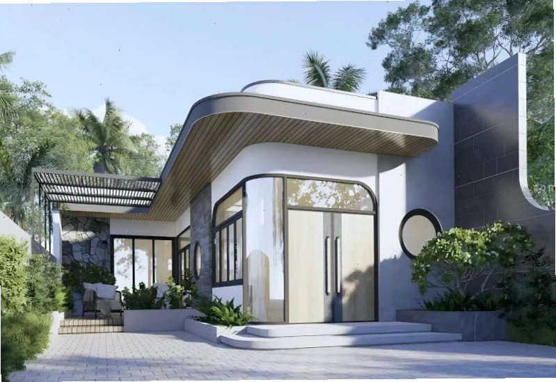 Kiểu nhà cấpL mái bằng mang đến không gian sống gần gũi và thời thượng
