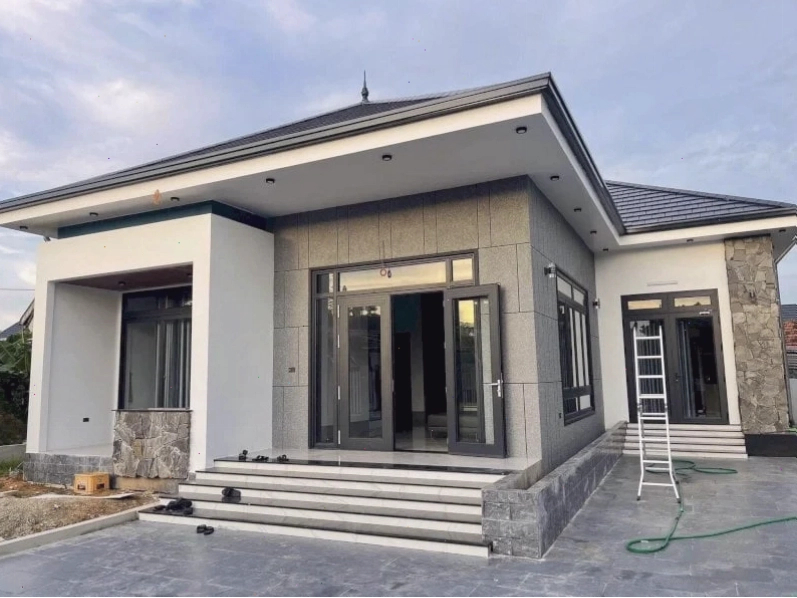 Kiểu nhà cấpL mái Nhật mang hơi hướng Á Đông hiện đại và ấm cúng