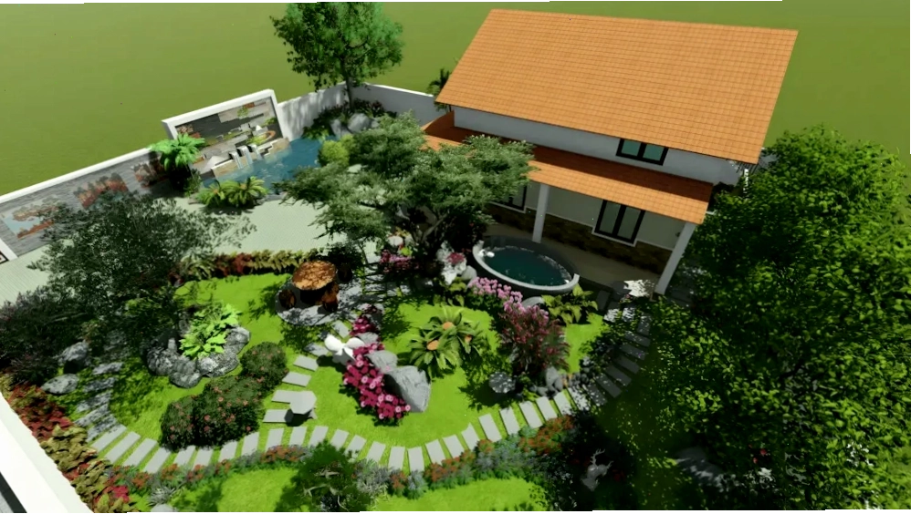 Lý do xu hướng sân vườn nông thôn được ưa chuộng với không gian xanh mát