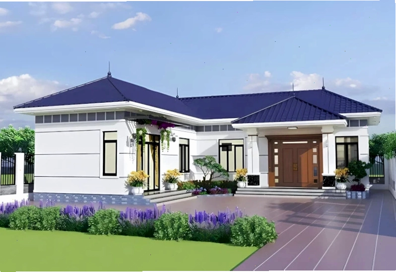 Nhà cấpL mái Nhật với tính thẩm mỹ nhẹ nhàng, tinh gọn