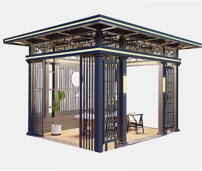 Nhà chòi lắp ghép tiện lợi với kiểu dáng hiện đại và màu sắc trang nhã