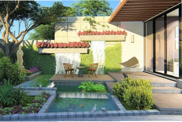 Phối cảnh tổng thể biệt thự nhà vườn