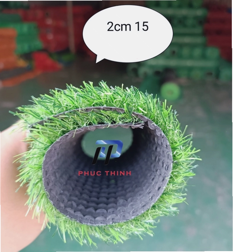 Thảm cỏ nhân tạo 2cm với mật độ sợi dày