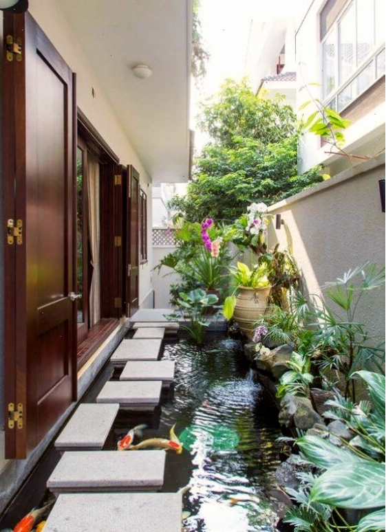 Thiết kế đài nước và suối nhỏ trong sân vườn