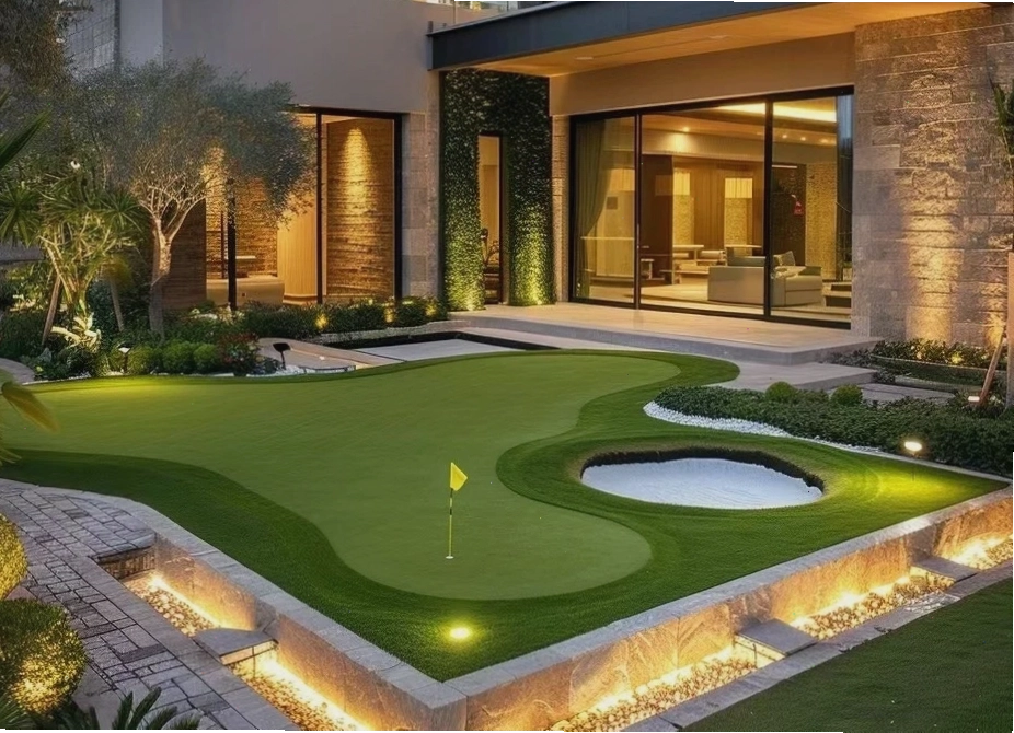 Tiểu cảnh sân vườn golf mini