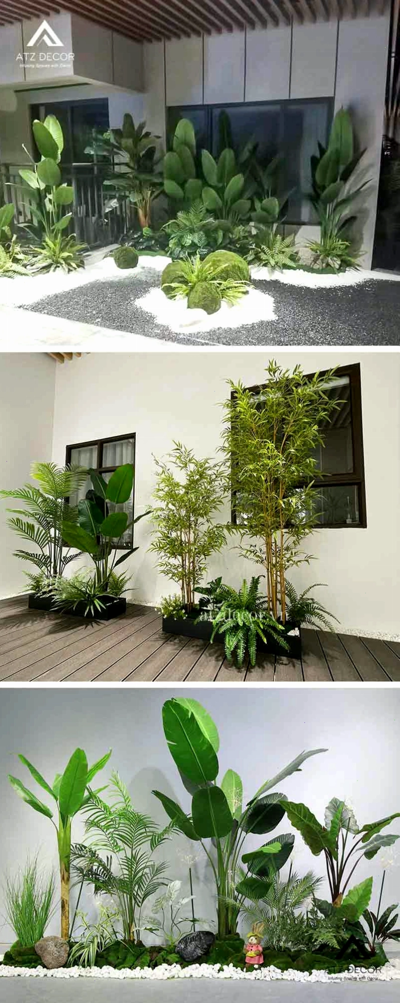 Tiểu cảnh trước sân nhà ấn tượng