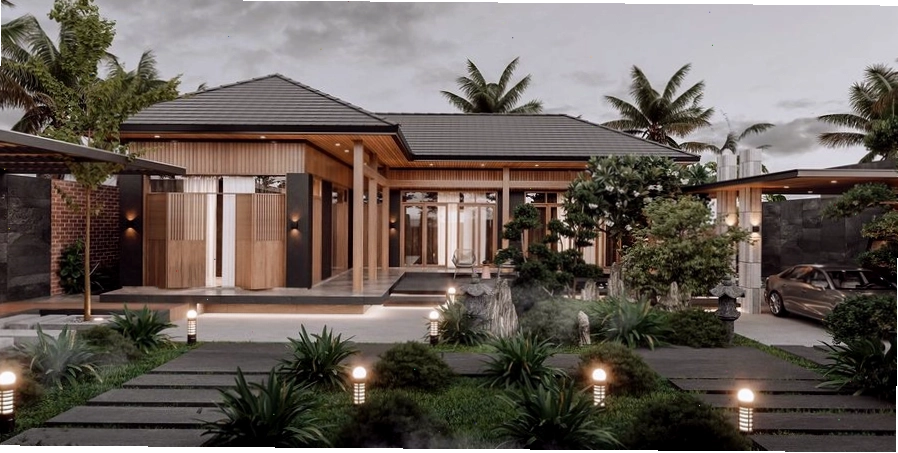 Trang trí sân vườn phong cách Nhật Bản nhấn mạnh sự cân bằng