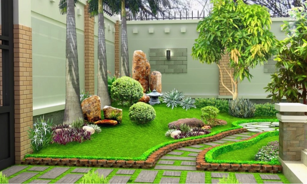 Trồng cây sân vườn tăng tính thẩm mỹ