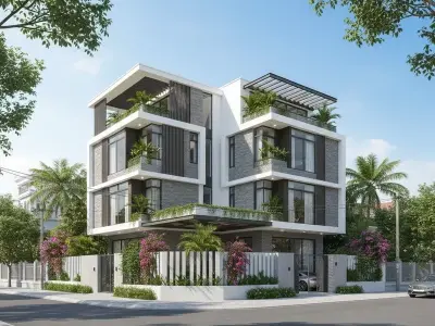 Tuyển chọn ảnh biệt thự 2 mặt tiền lộng lẫy đẹp khó rời mắt