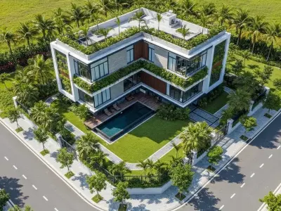 Ngắm trọn bộ ảnh biệt thự chữ L trang nhã và đầy đẳng cấp