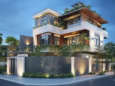 Bộ ảnh biệt thự phố hiện đại sang trọng đẹp mê hoặc ánh nhìn