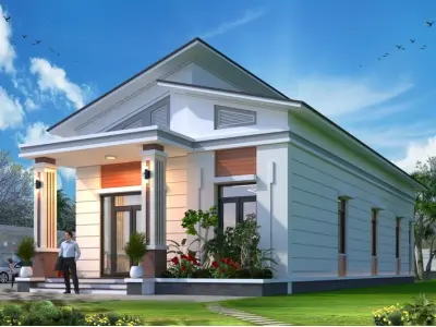 Tuyển tập mẫu nhà cấp 4 mái lệch hiện đại đủ công năng