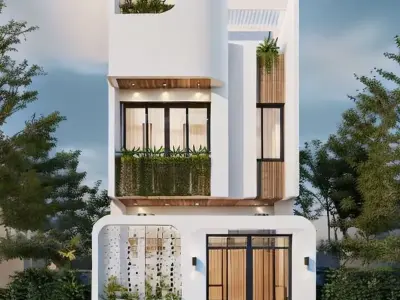 Mẫu nhà phố mặt tiền 5m được ưa chuộng và tối ưu diện tích