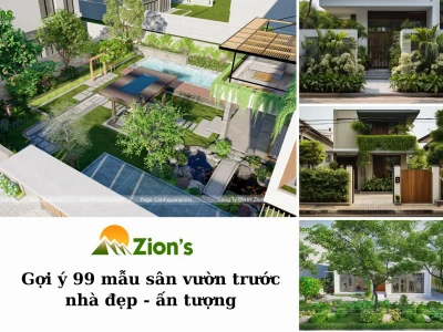 Bí quyết bố trí sân vườn trước nhà đẹp và tối ưu công năng