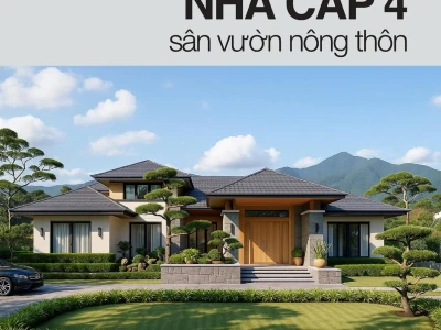 Mẫu nhà vườn cấp 4 hiện đại: Hơn 25+ ý tưởng đẹp và thông minh 2026